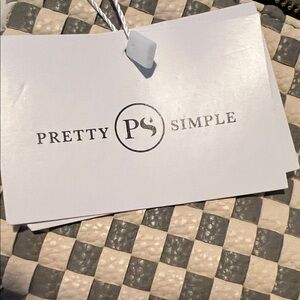 Pretty Simple Checkered Crossbody Bag - Grey and Cream